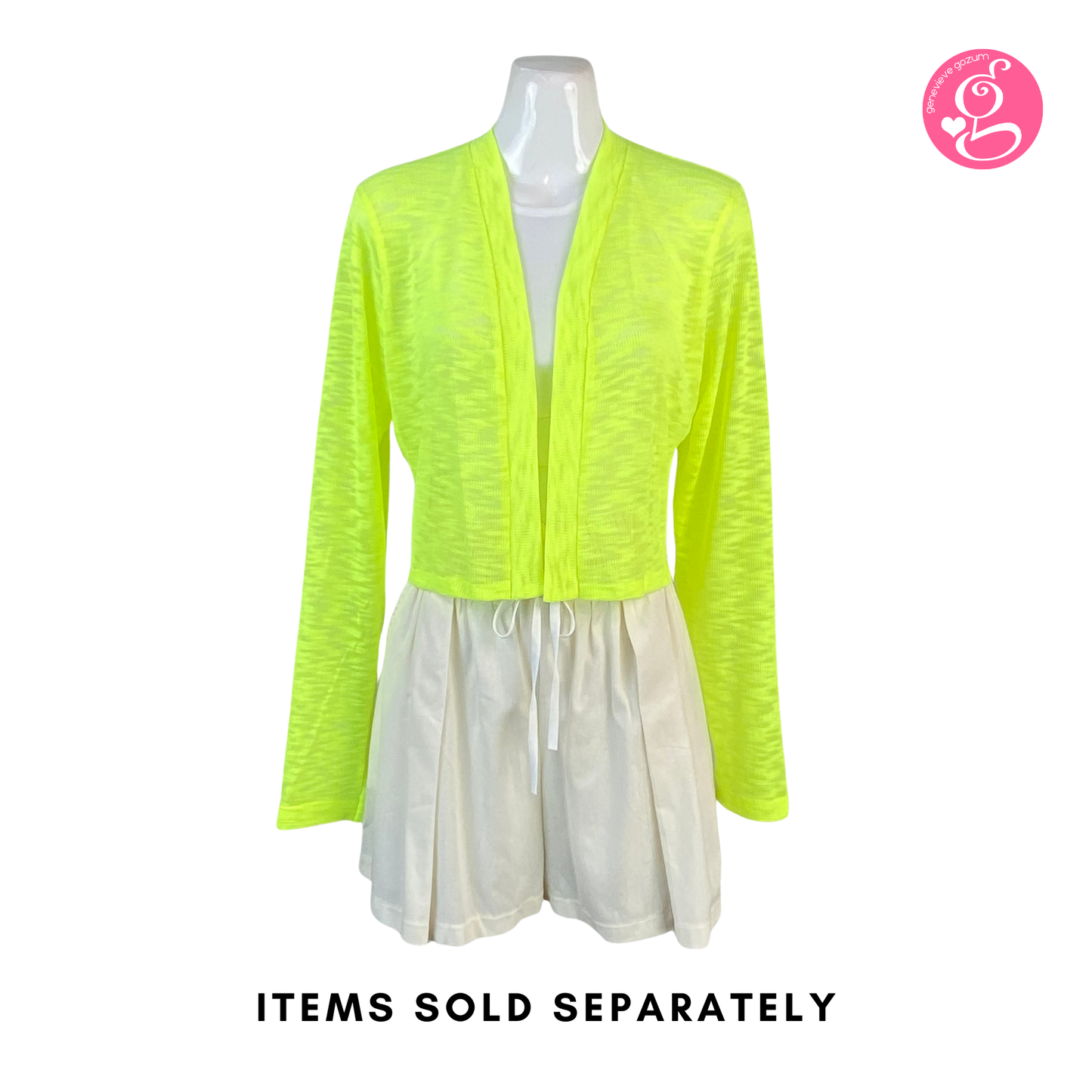 Slimming Neon Knit Cardigan