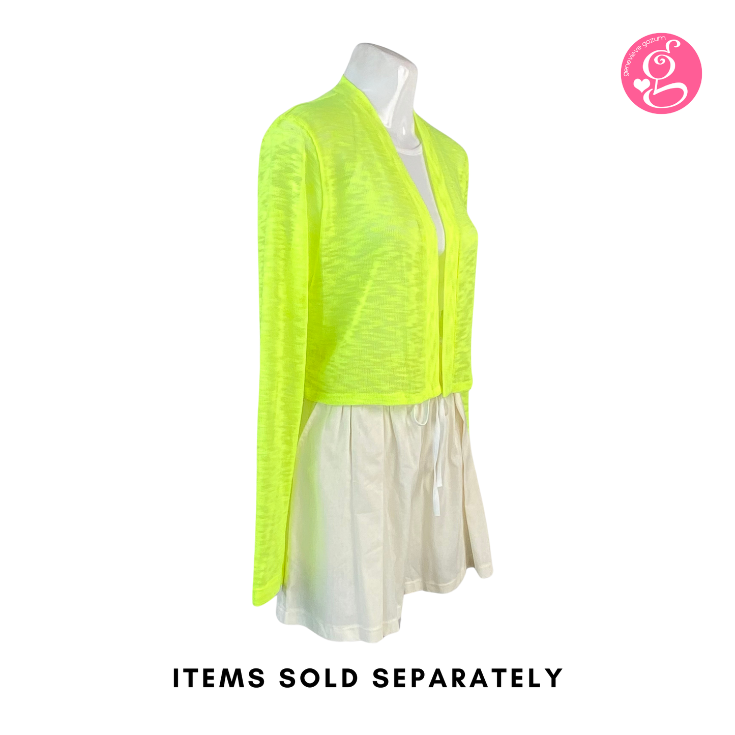 Slimming Neon Knit Cardigan