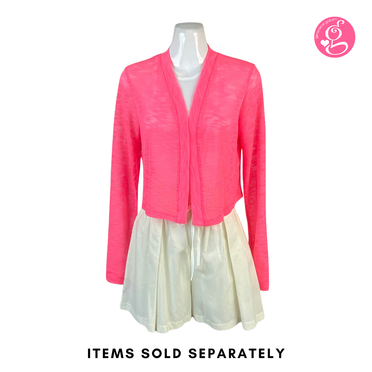 Slimming Neon Knit Cardigan
