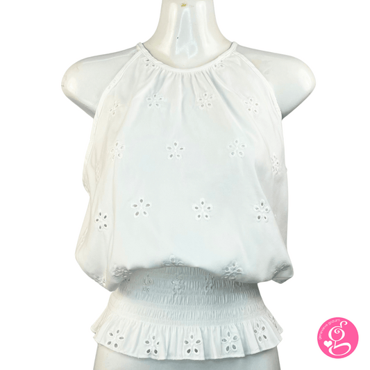 Chelsea Eyelet Spaghetti Blouse