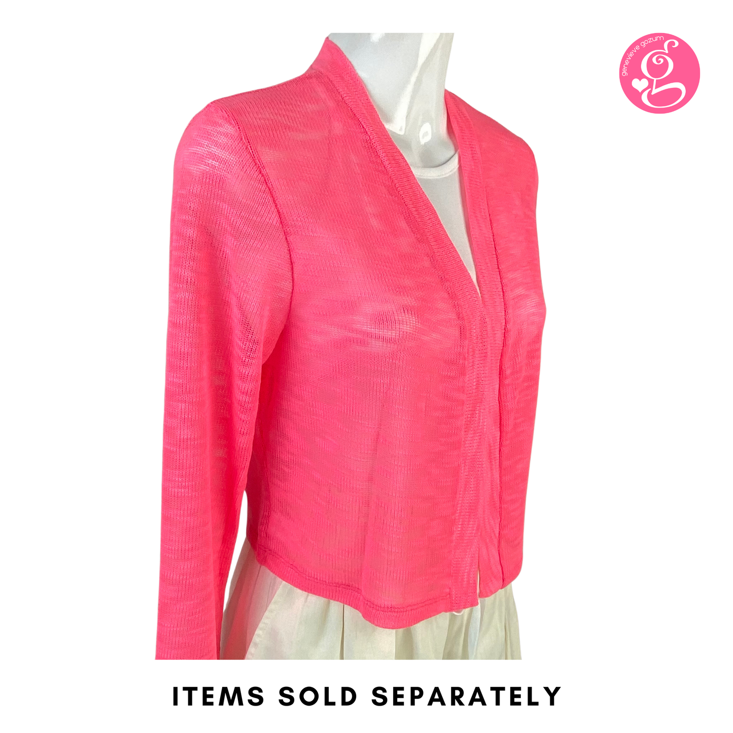 Slimming Neon Knit Cardigan
