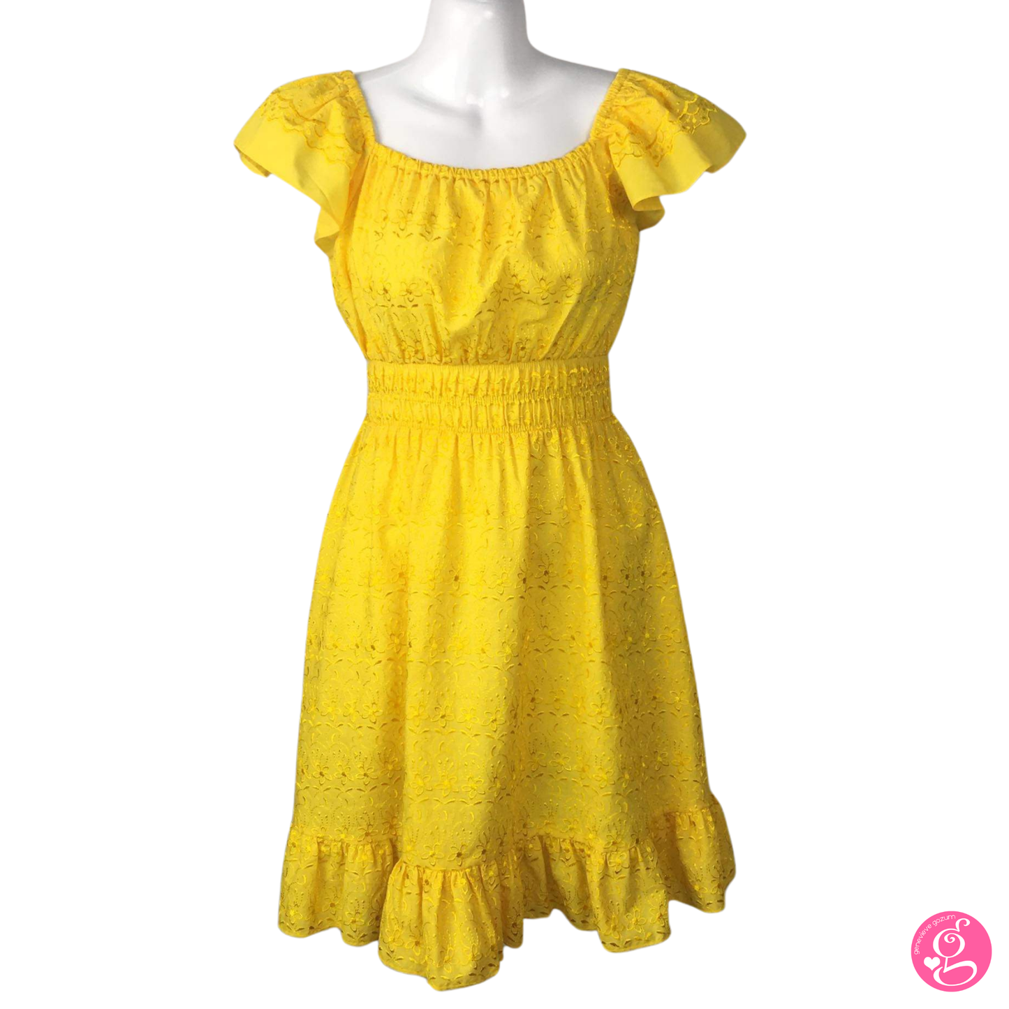 Satin Embroidery Butterfly Short Dress