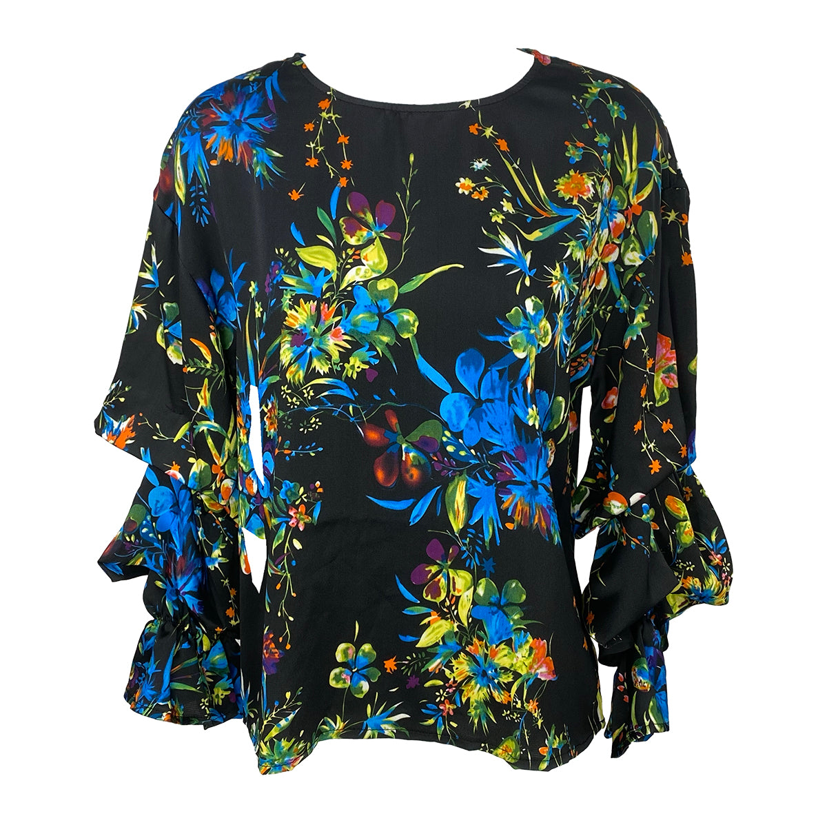 Ashley Pleated Sleeves Blouse