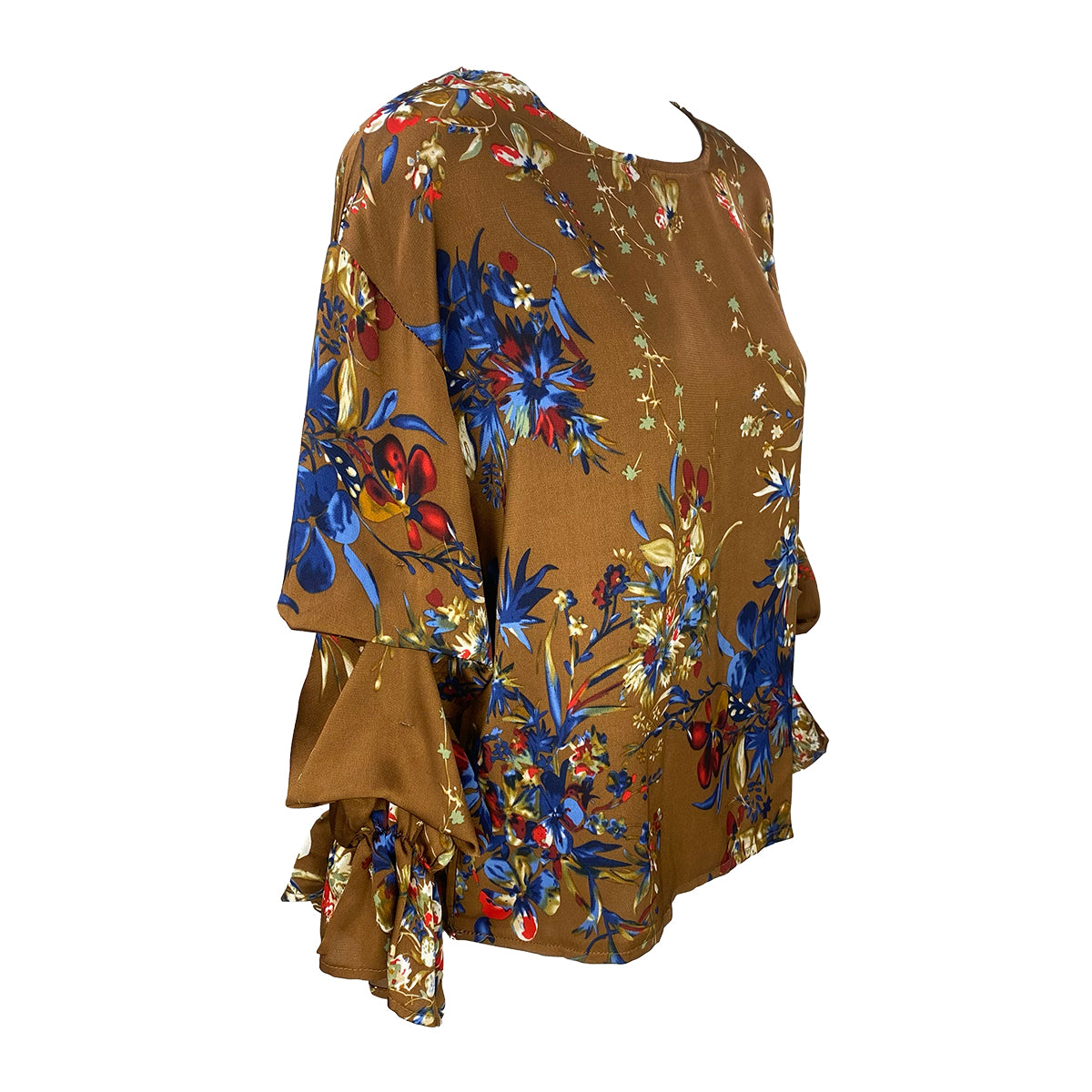 Ashley Pleated Sleeves Blouse