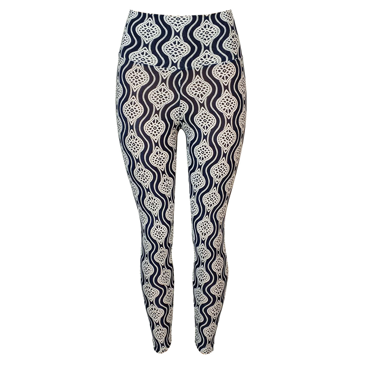 Dress with Leggings Set Ivory Azul