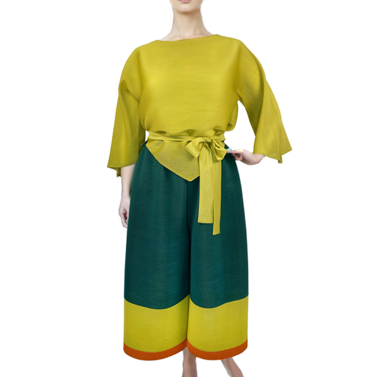 Masterpiece Color Blocking Blouse and Pants