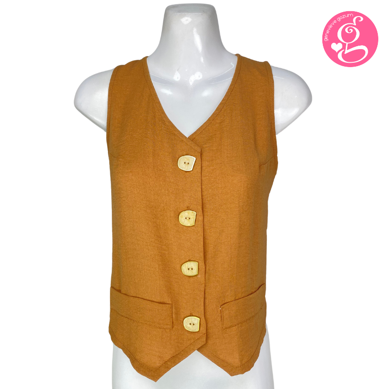 Organic Linen Vest & Maxi Skirt Set