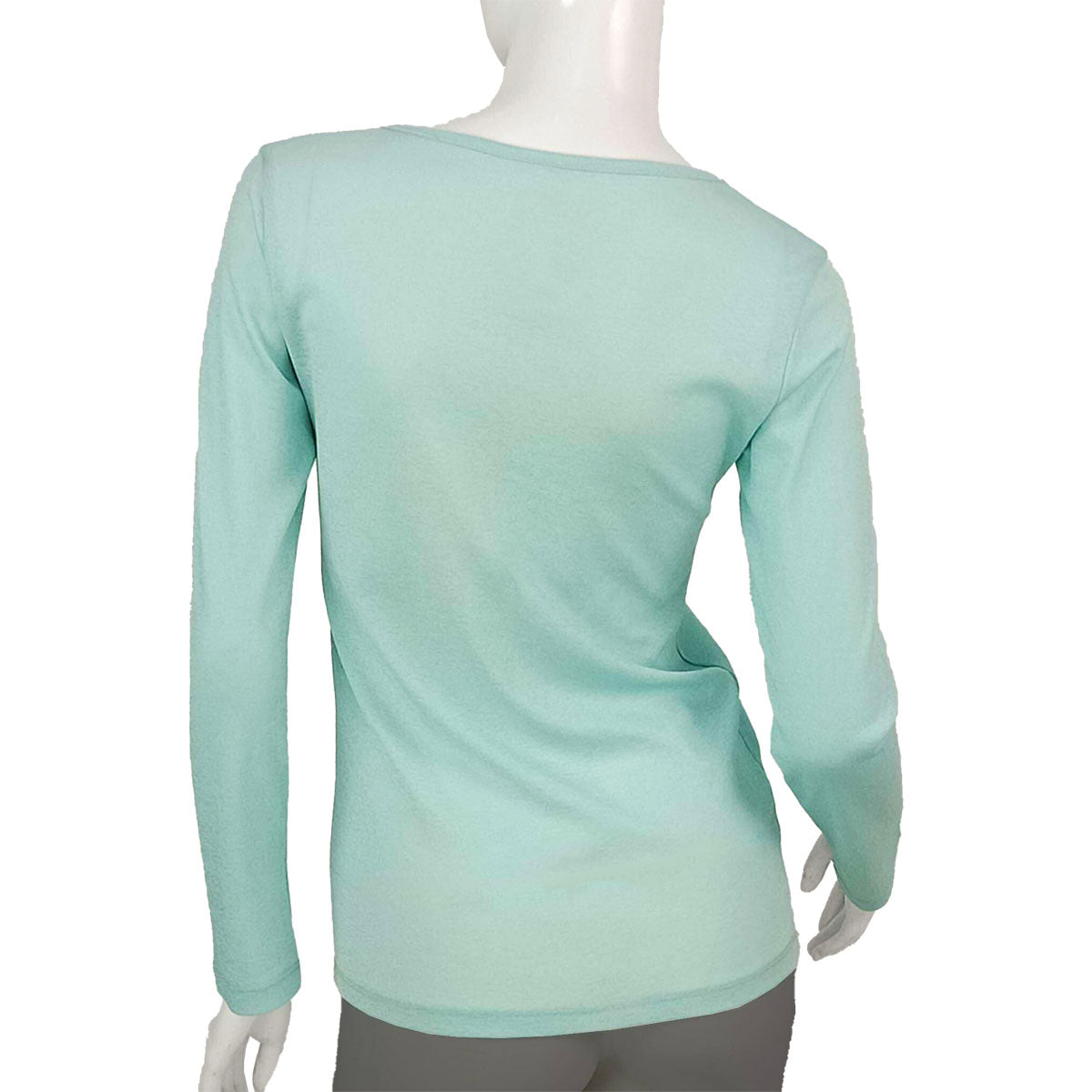 Ultra Light Ribbed Long Sleeves Classic Camiso Top Blouse