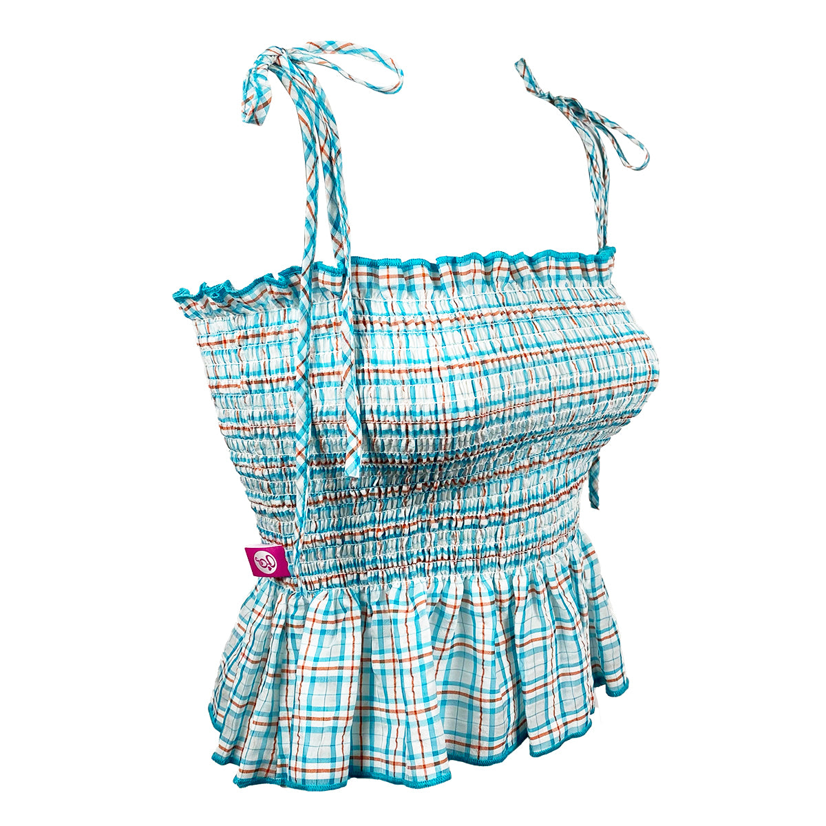 Sophia Organic Gingham Blouse