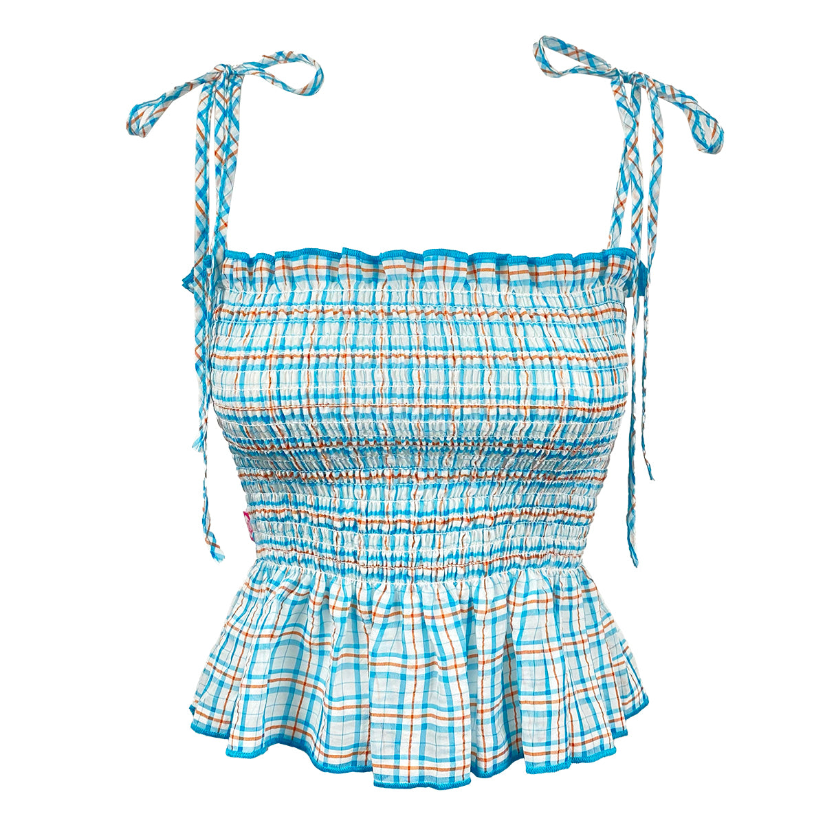 Sophia Organic Gingham Blouse