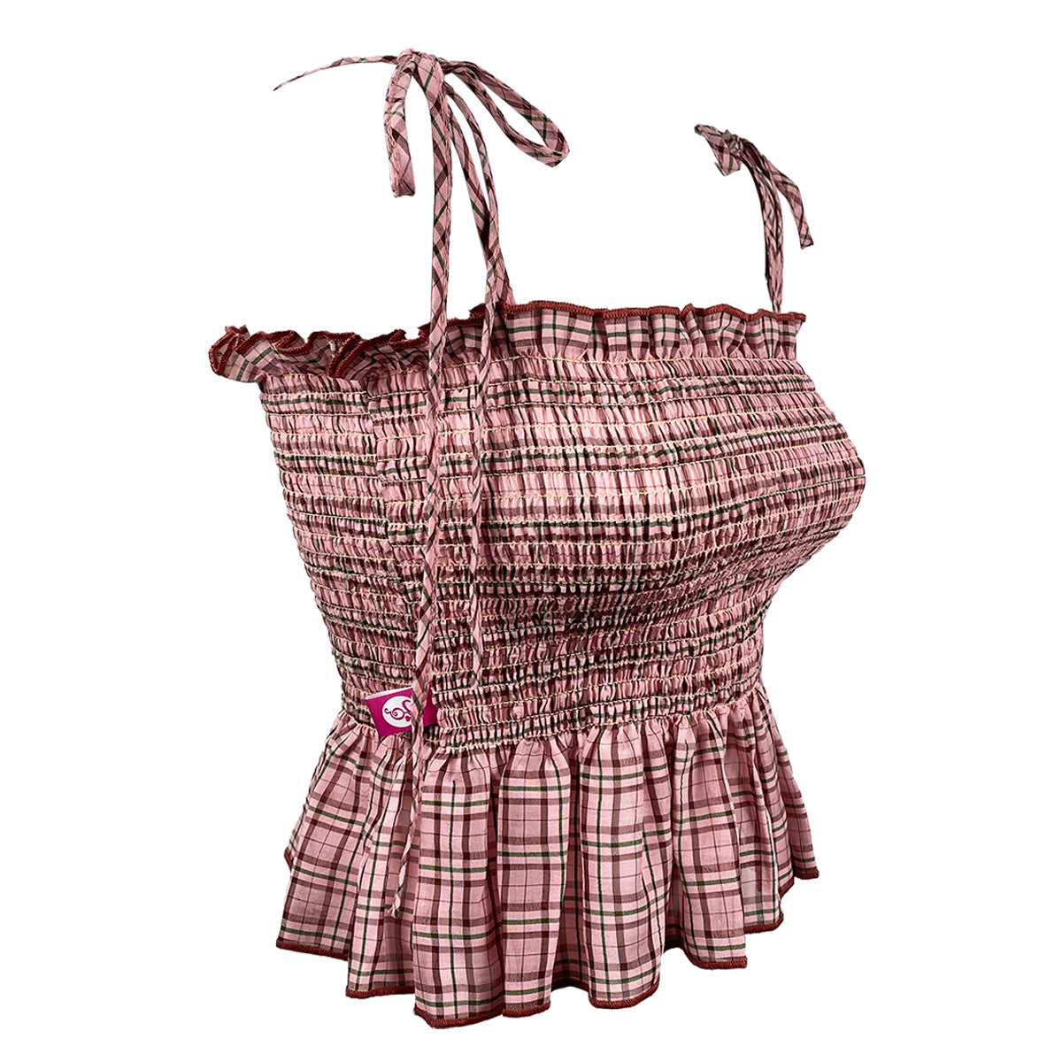 Sophia Organic Gingham Blouse