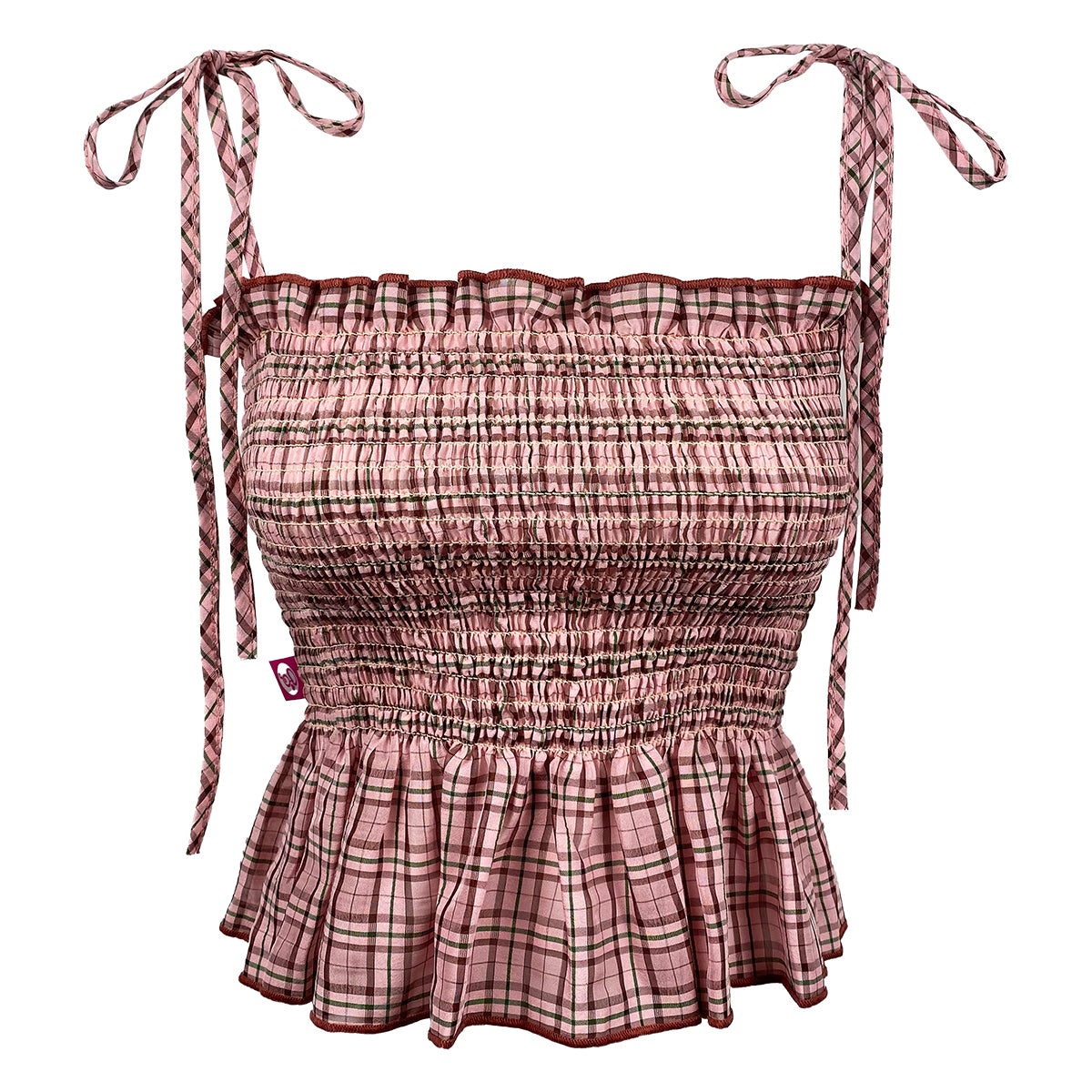 Sophia Organic Gingham Blouse