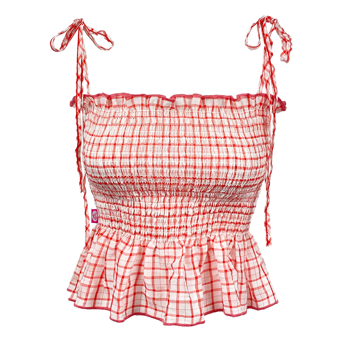 Sophia Organic Gingham Blouse