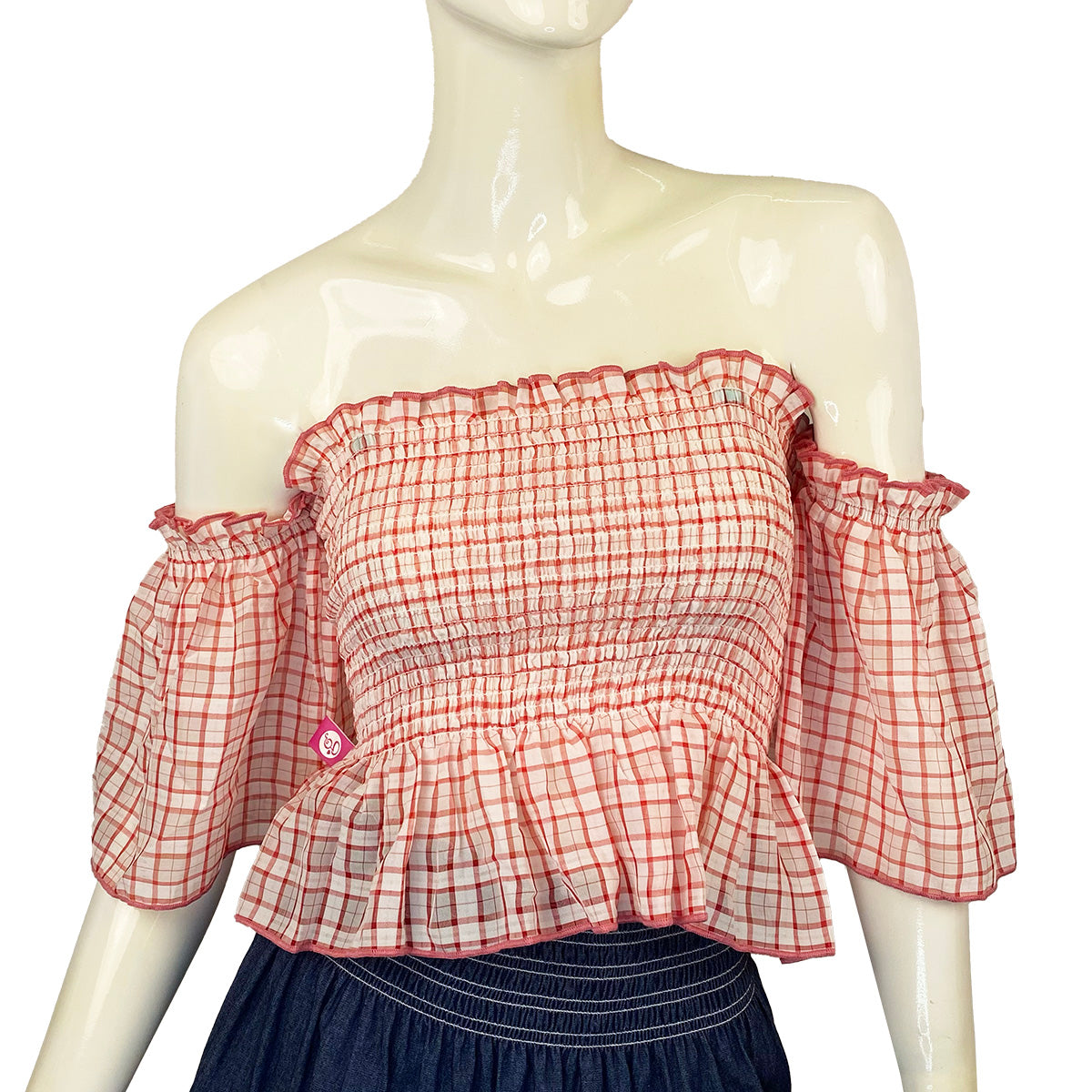 Kathleen Organic Gingham Blouse