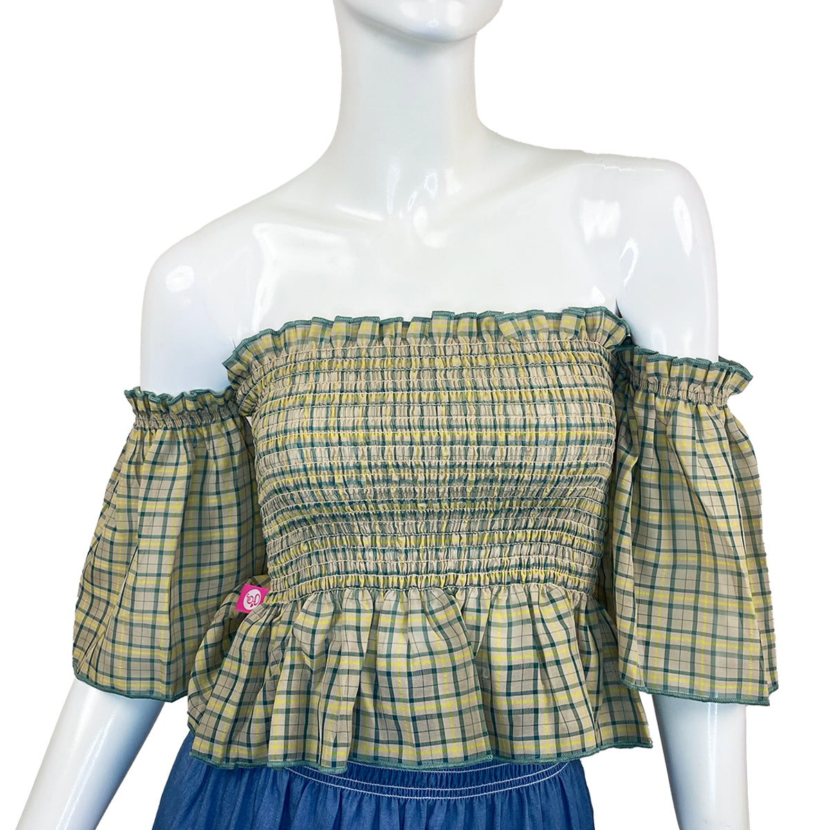 Kathleen Organic Gingham Blouse