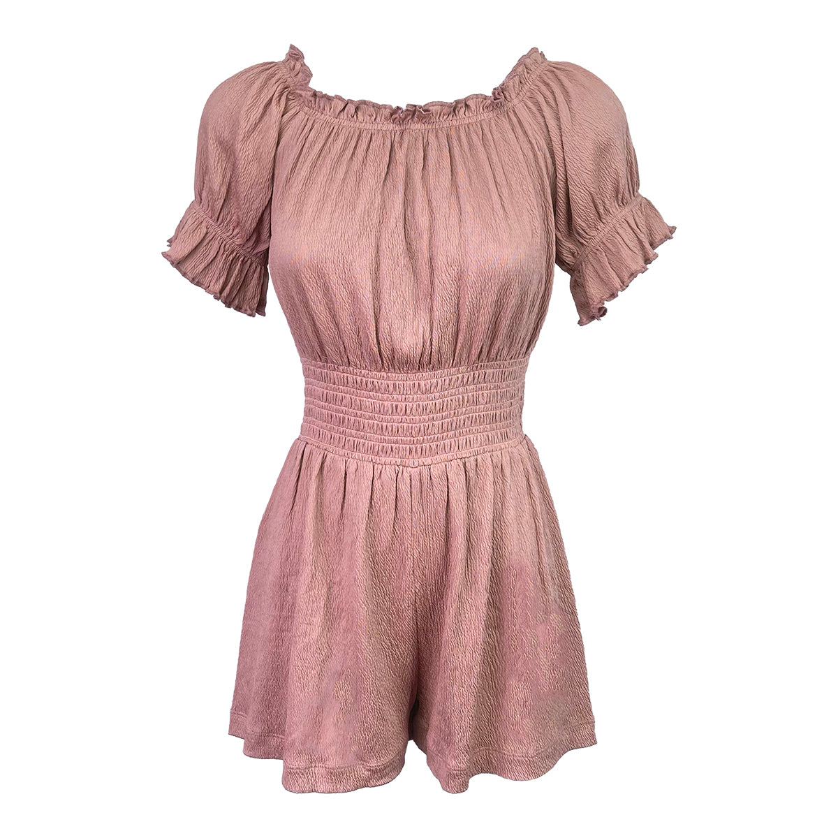 Lycra Crepe Off Shoulder Jumpshorts
