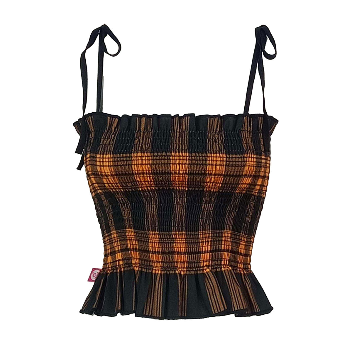 Spaghetti K Pop Gingham Tube Top