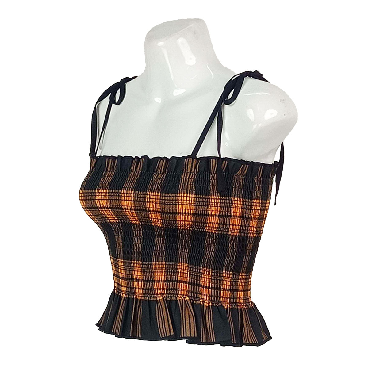 Spaghetti K Pop Gingham Tube Top