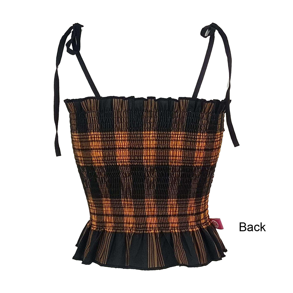 Spaghetti K Pop Gingham Tube Top