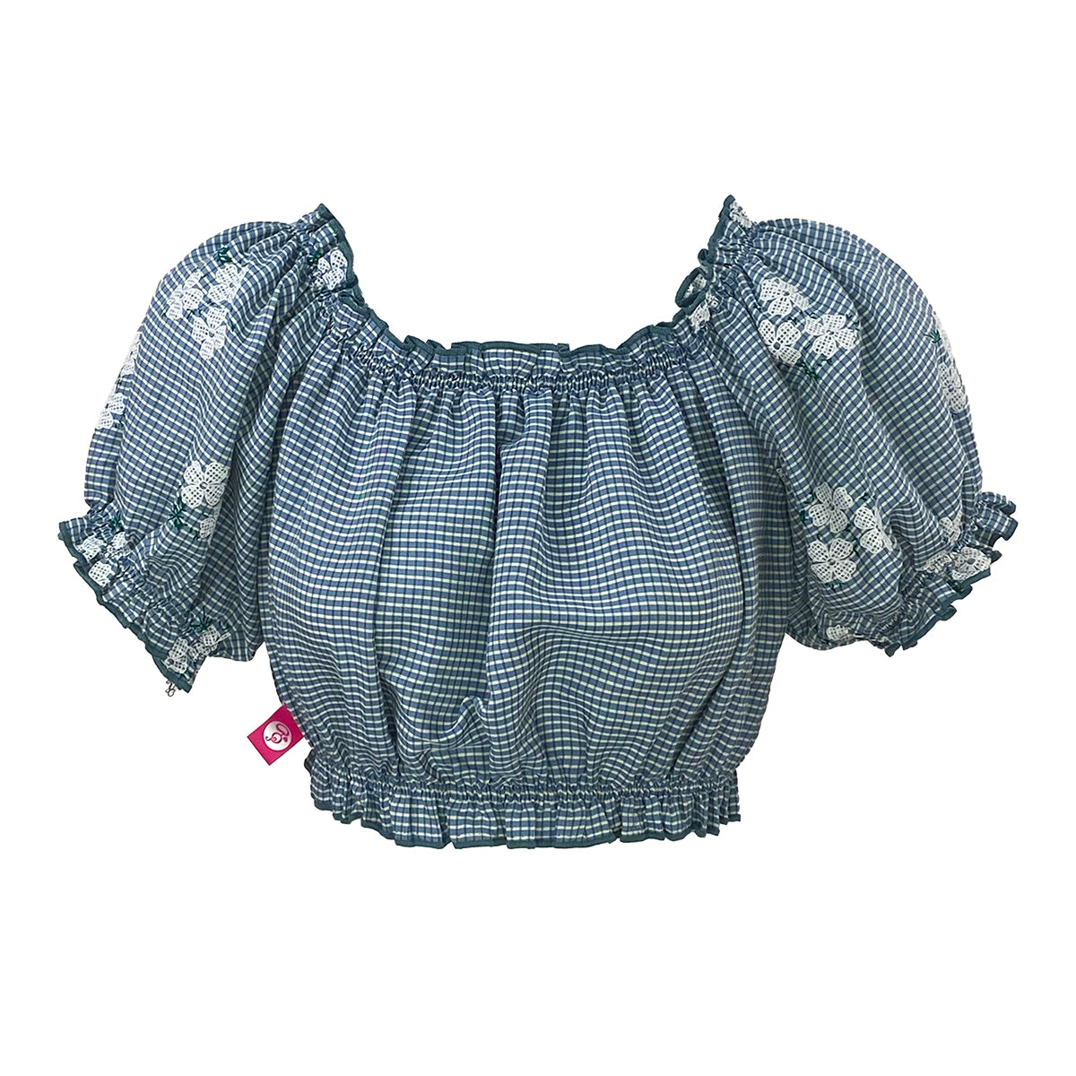 Gingham Coordinates Off Shoulder Blouse