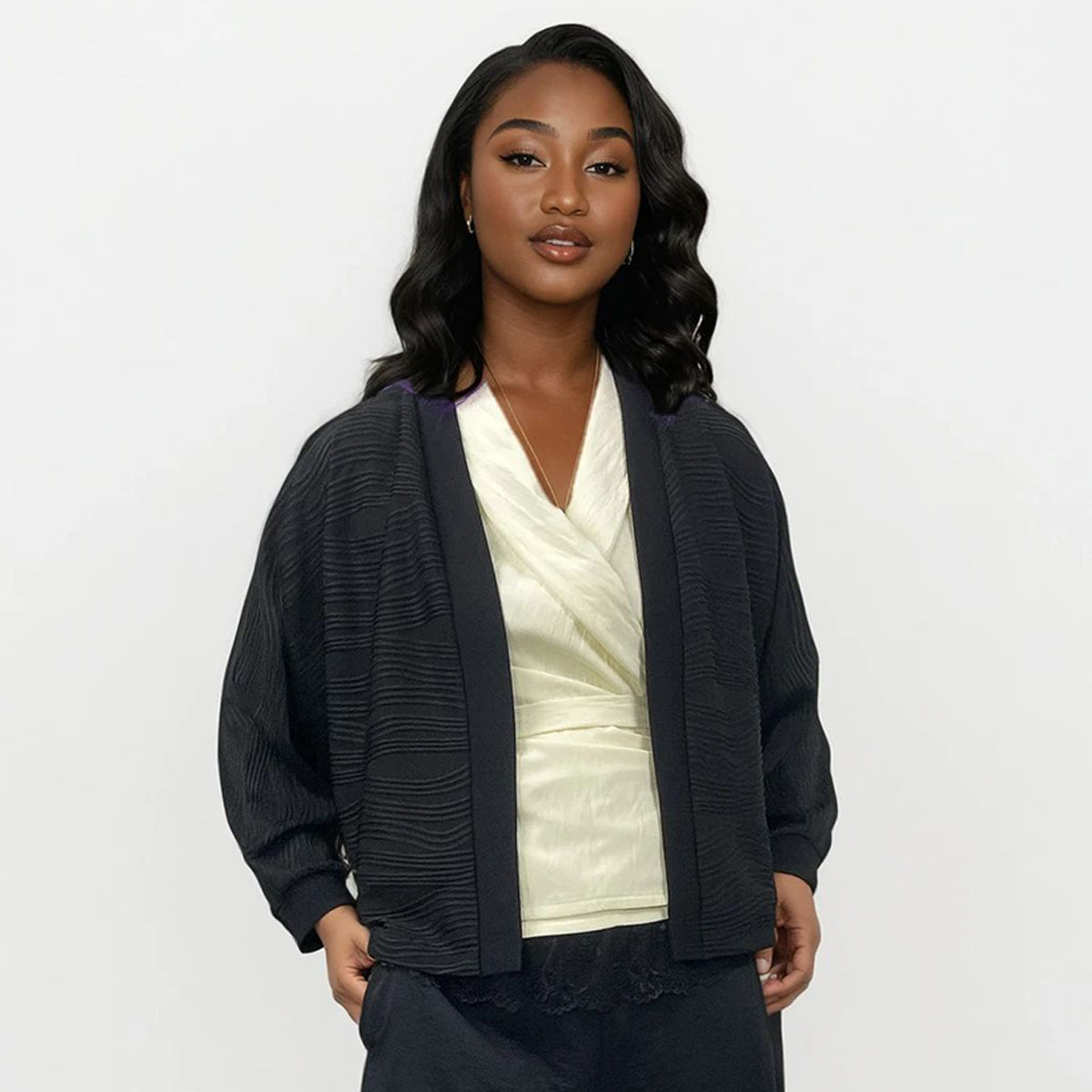 Cartoon Waves Cardigan
