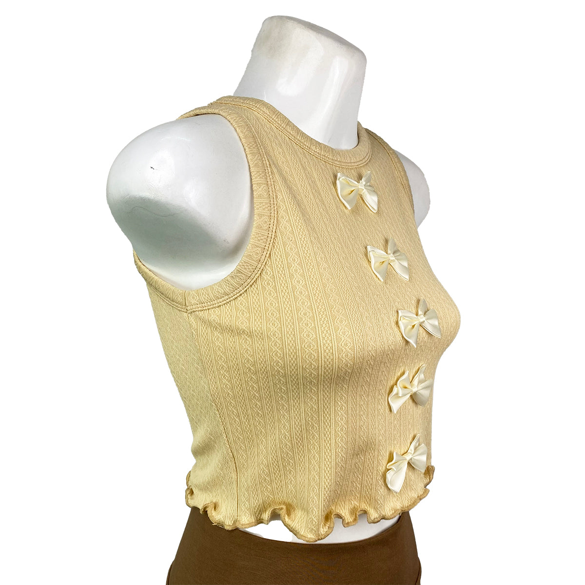 Fancy Knit 5 Bow Tank Top