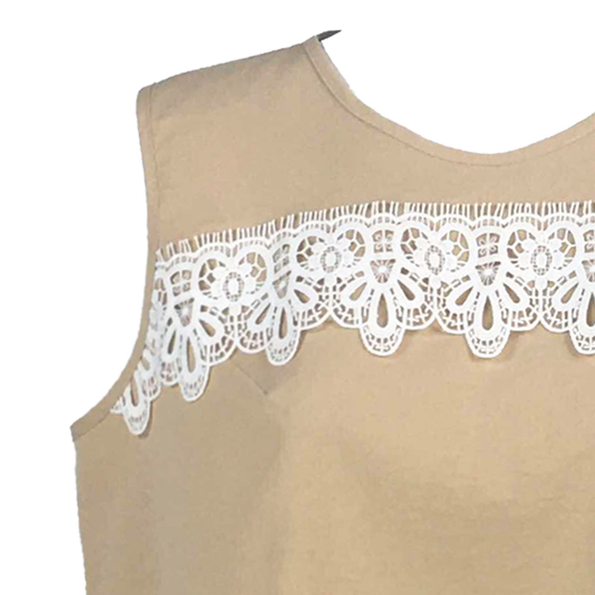 Lucy Halter Top Halter A Line Top With Crochet Lace