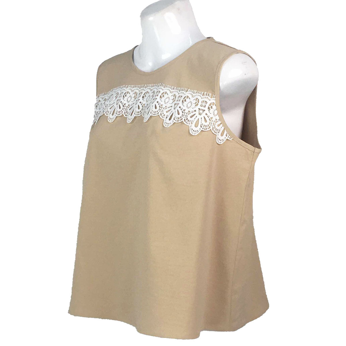 Lucy Halter Top Halter A Line Top With Crochet Lace