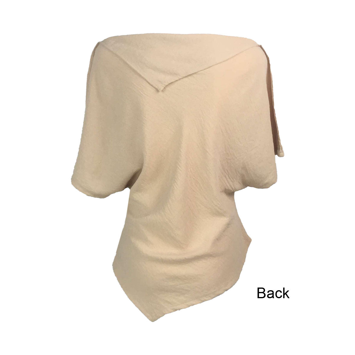 Asymmetrical Top Linen Crepe