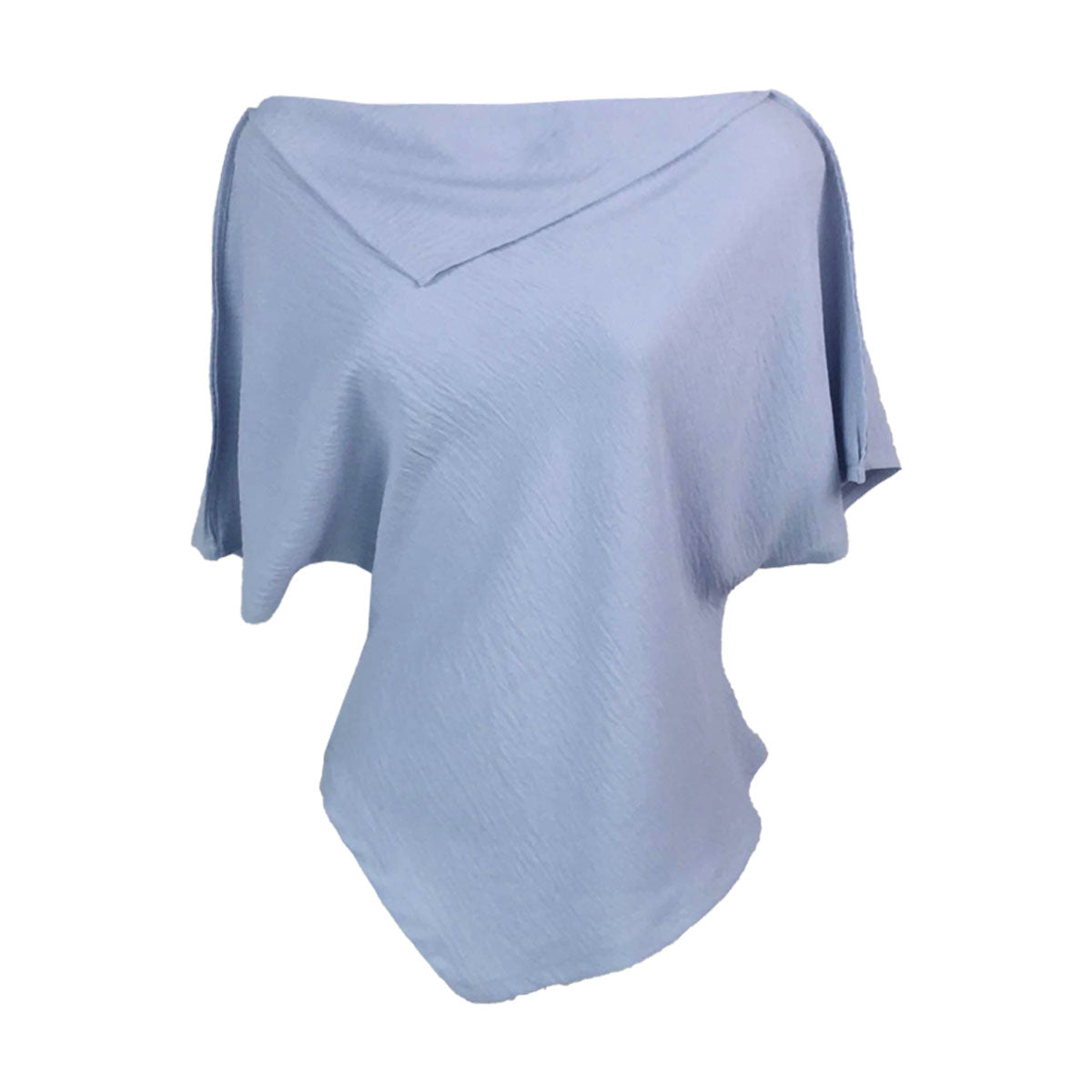 Asymmetrical Top Linen Crepe