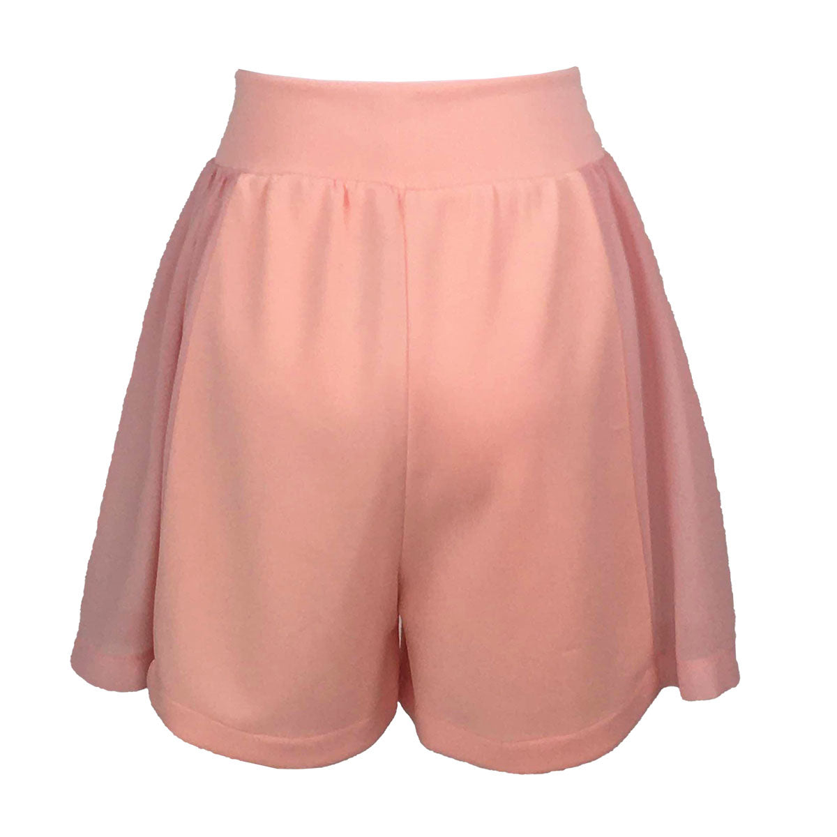 Two Textured Wide Leg Shorts