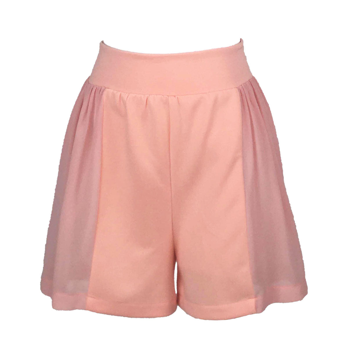 Two Textured Wide Leg Shorts