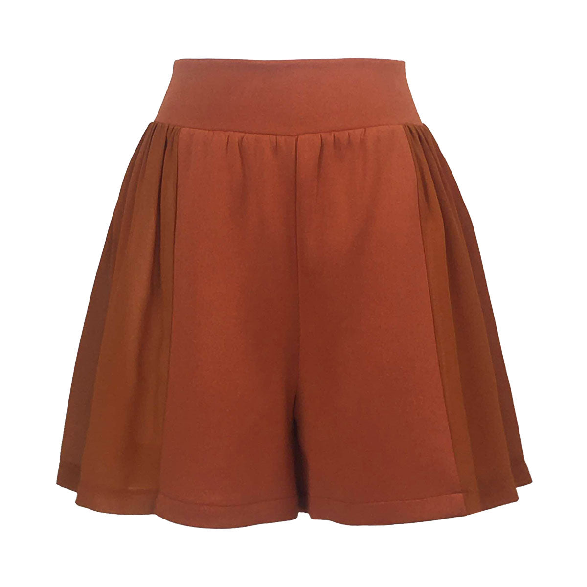 Two Textured Wide Leg Shorts