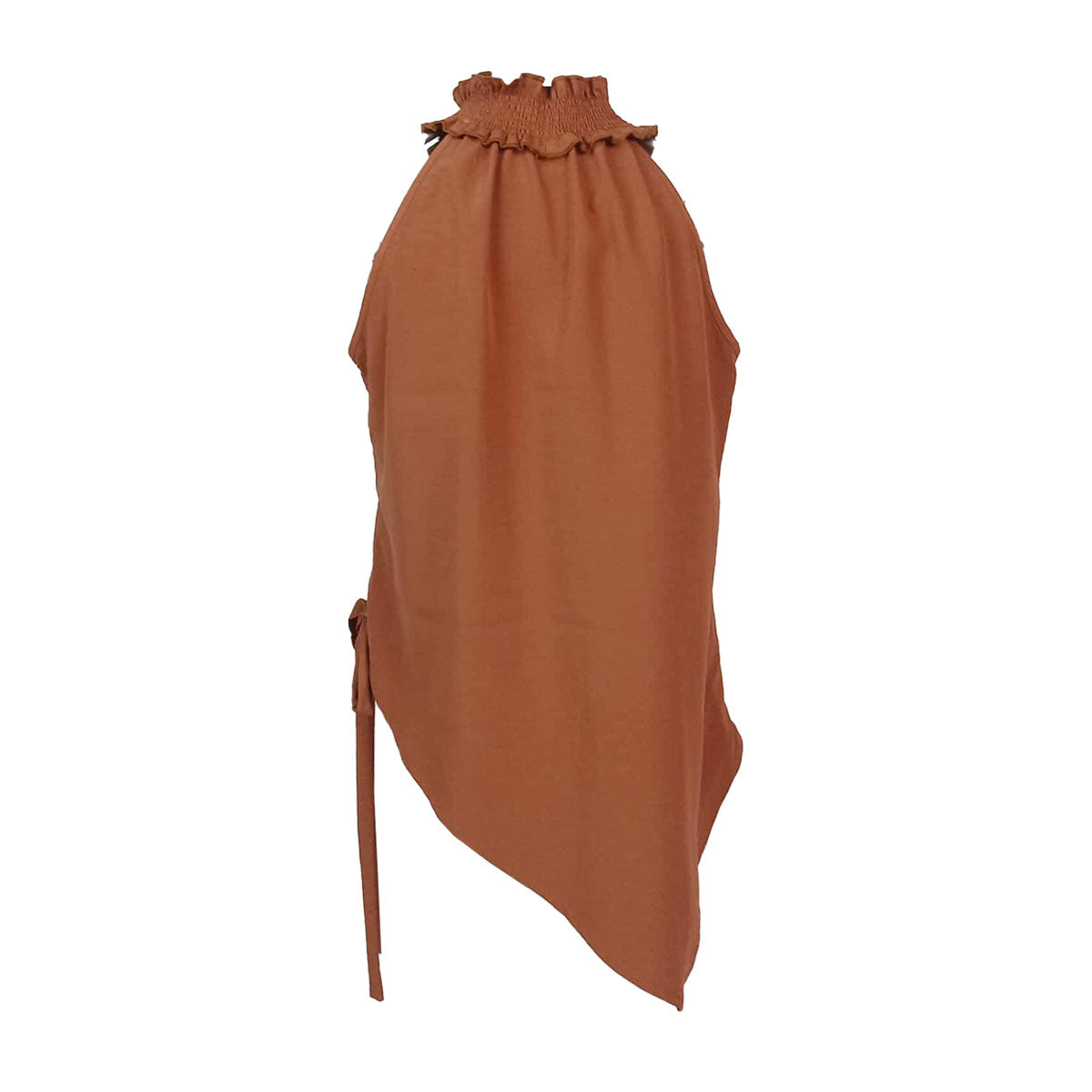 Asymmetrical Hi Neck Halter Tunic