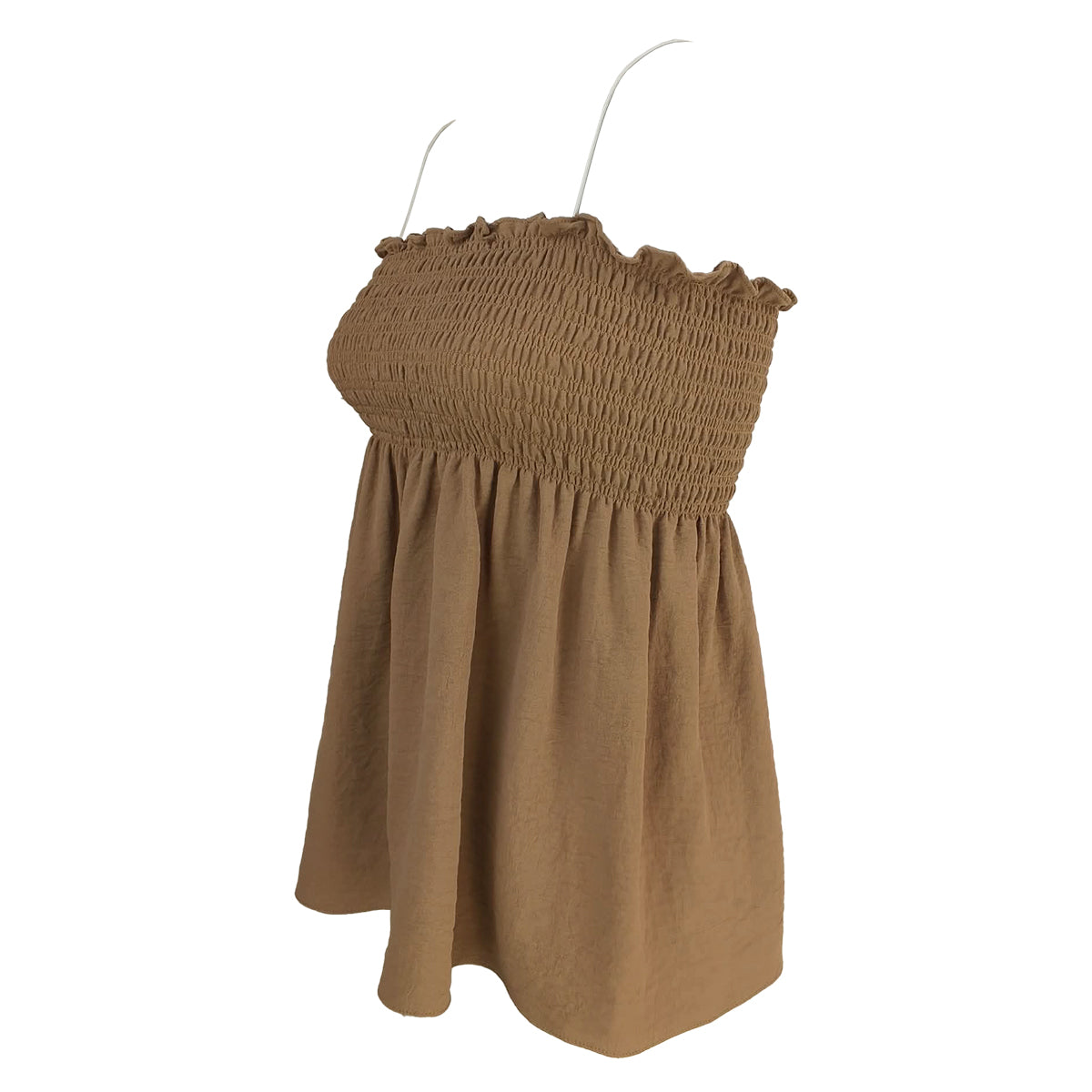 Amber Flowy Peplum Spaghetti Strap Top