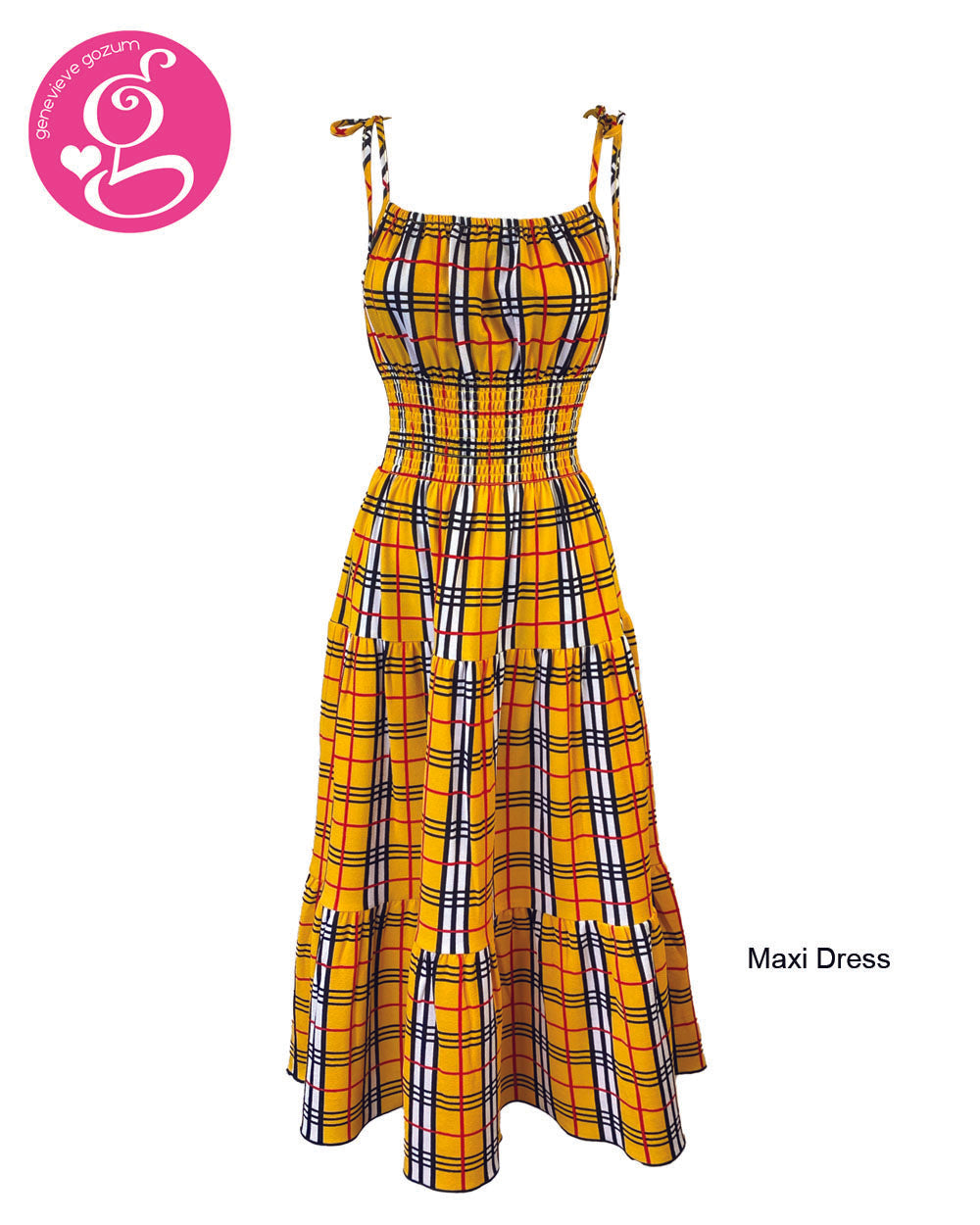 BBRY Sophia Spaghetti Maxi Dress