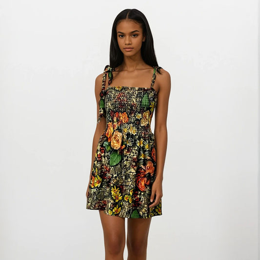 Mallow Floral Strappy Dress