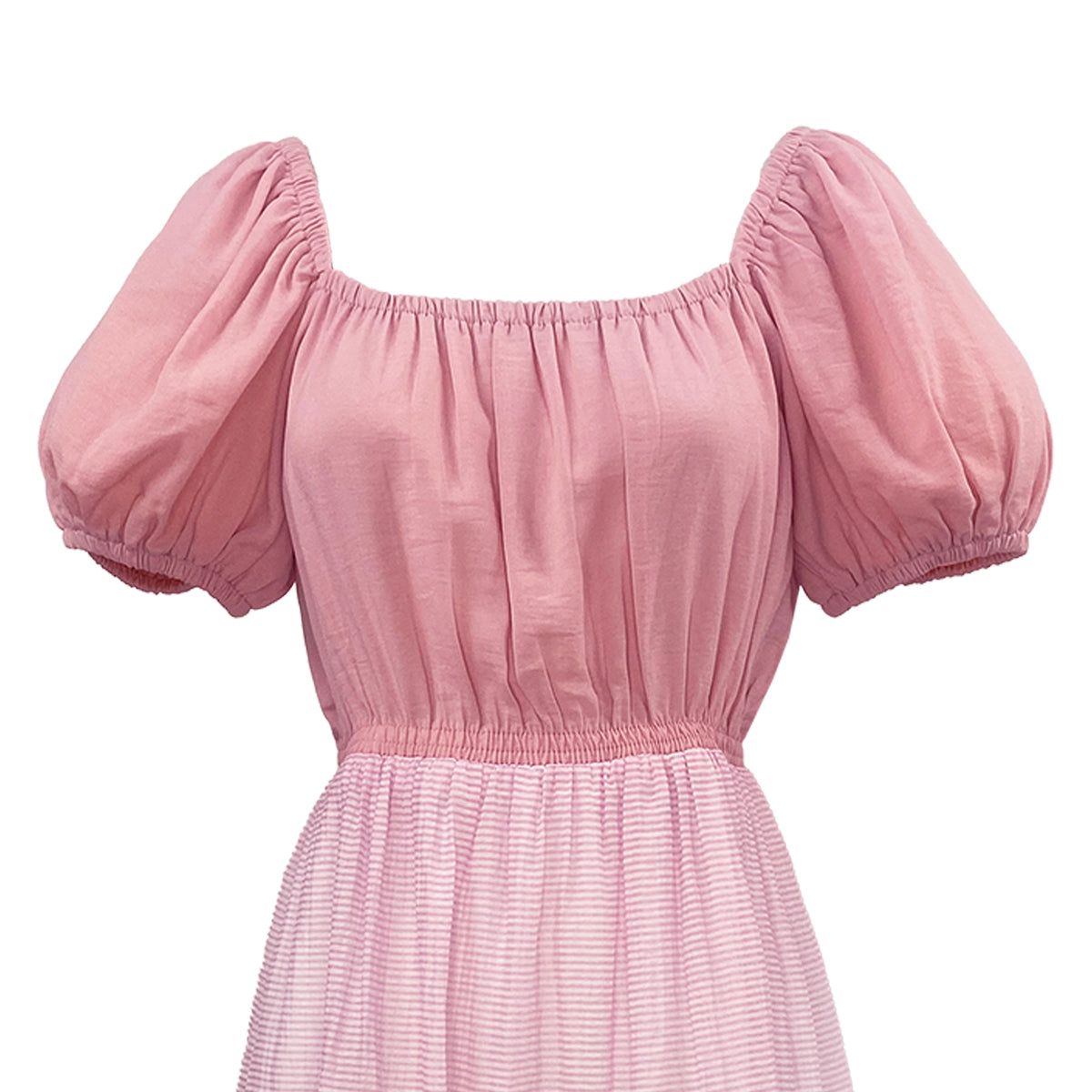 Margaux Mix Fancy Knit Crepe Square Neck