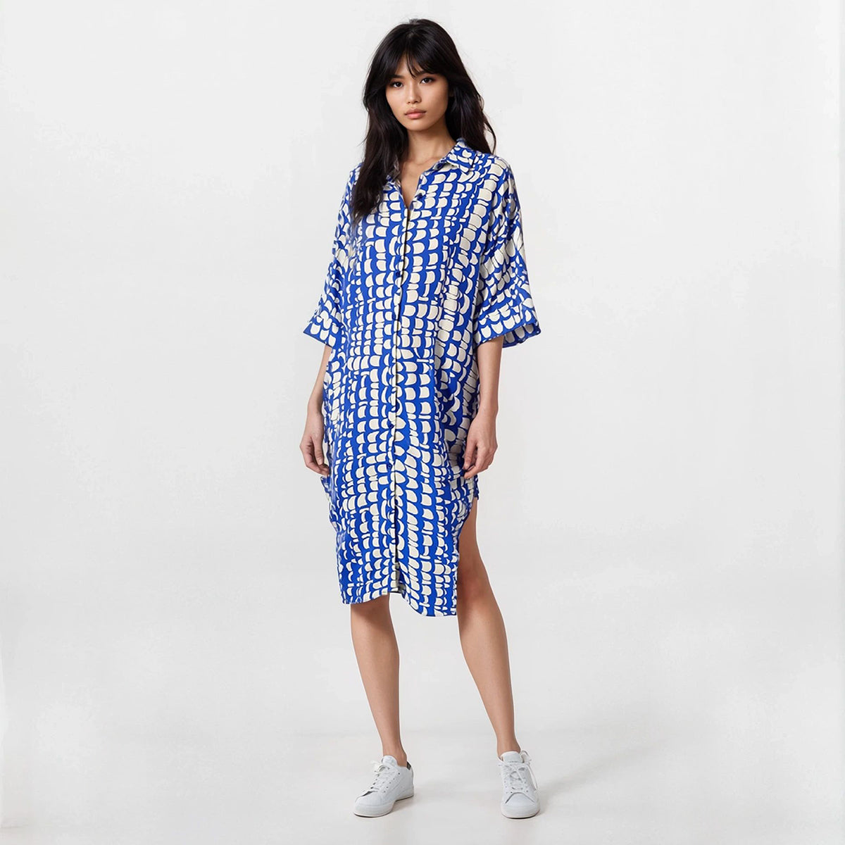 Easy Shirt Dress Magical Scales Print