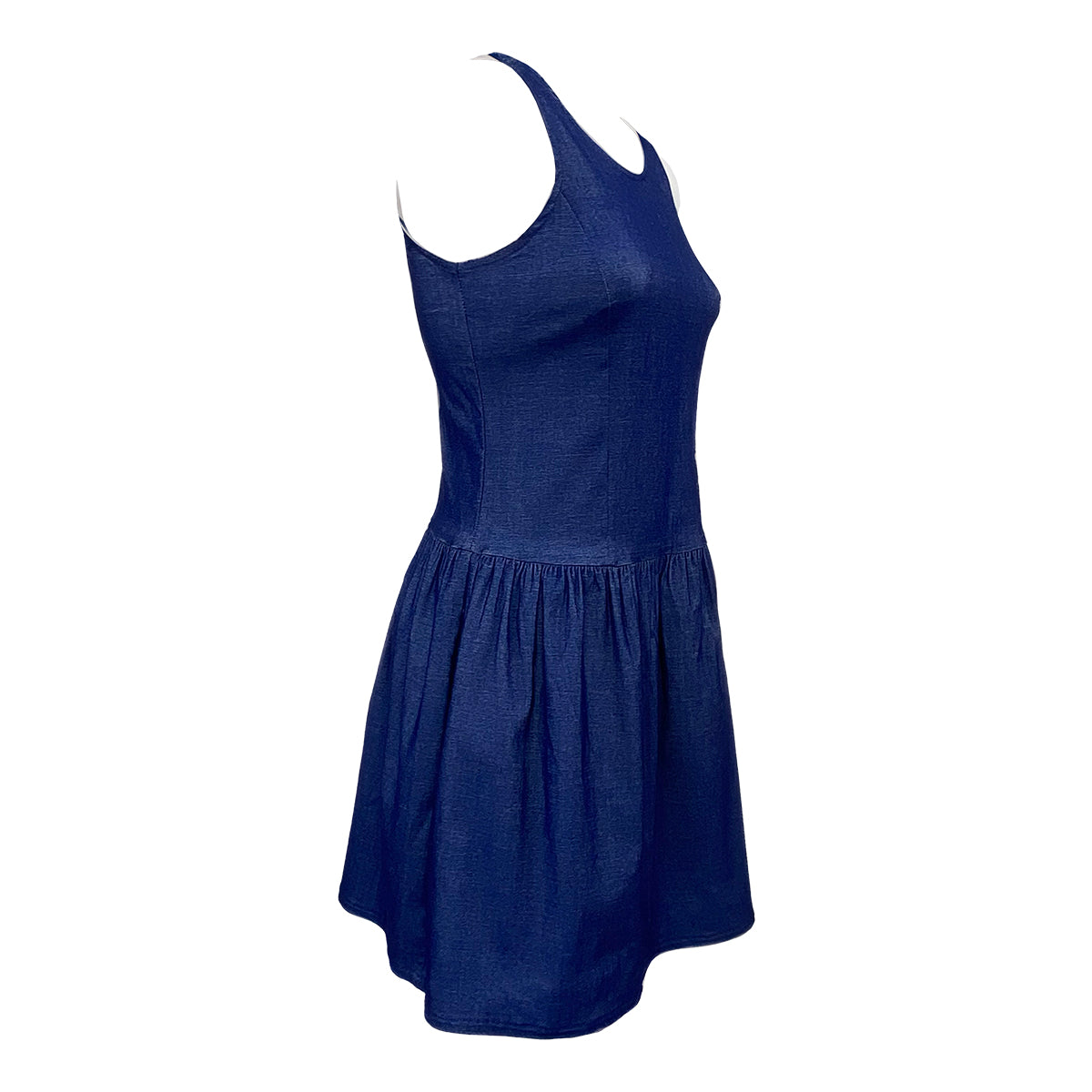 Keira Sleeveless Stretch Denim Dress