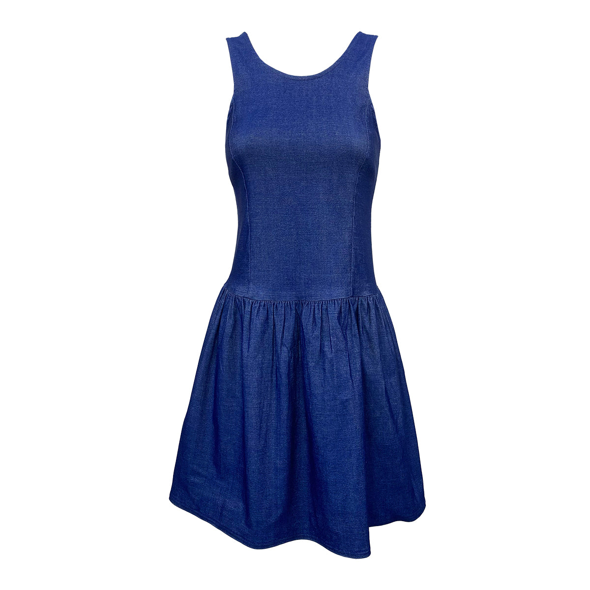 Keira Sleeveless Stretch Denim Dress