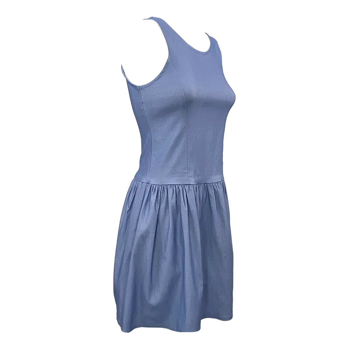 Keira Sleeveless Stretch Denim Dress