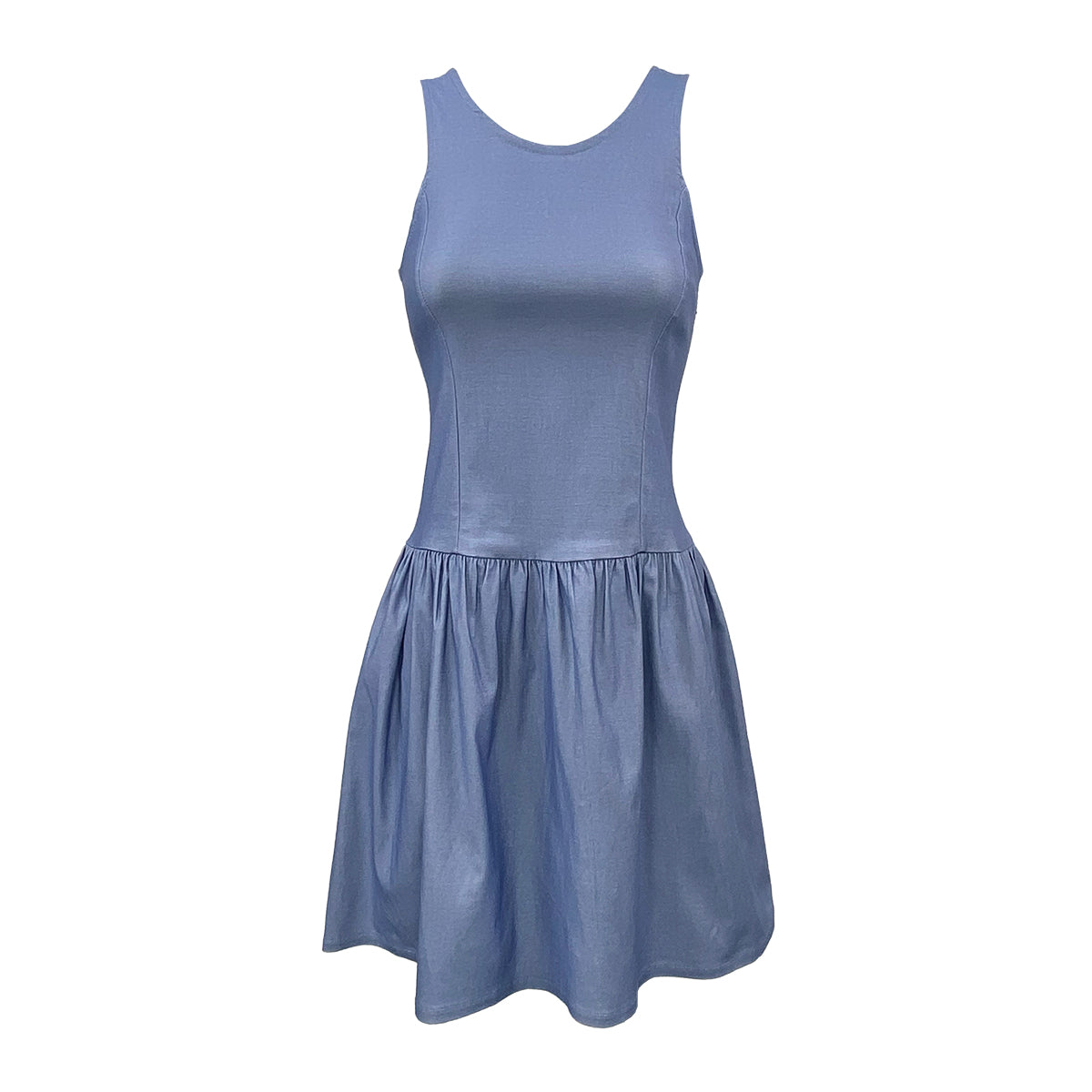 Keira Sleeveless Stretch Denim Dress