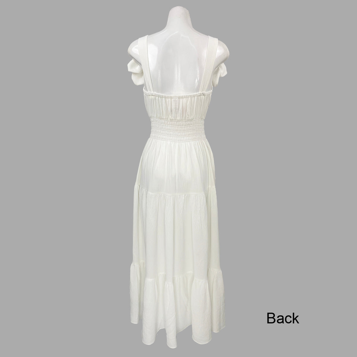 Soft Textured Linen Four Petal Sofia Maxi Dress