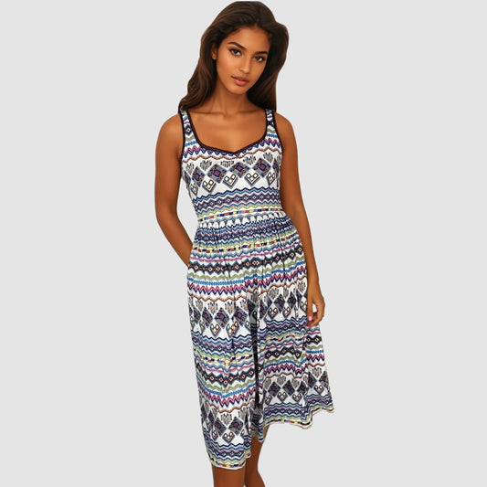 Electric Rhythm Sweetheart Dress
