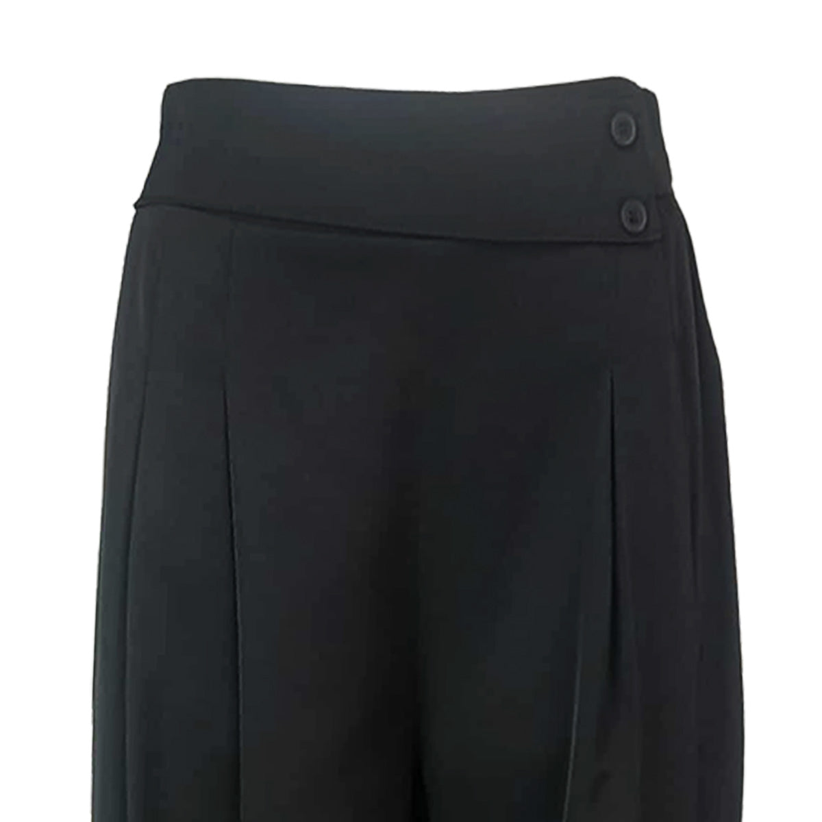 Elegant Comfort Trousers Side Tab Waist with Pleats