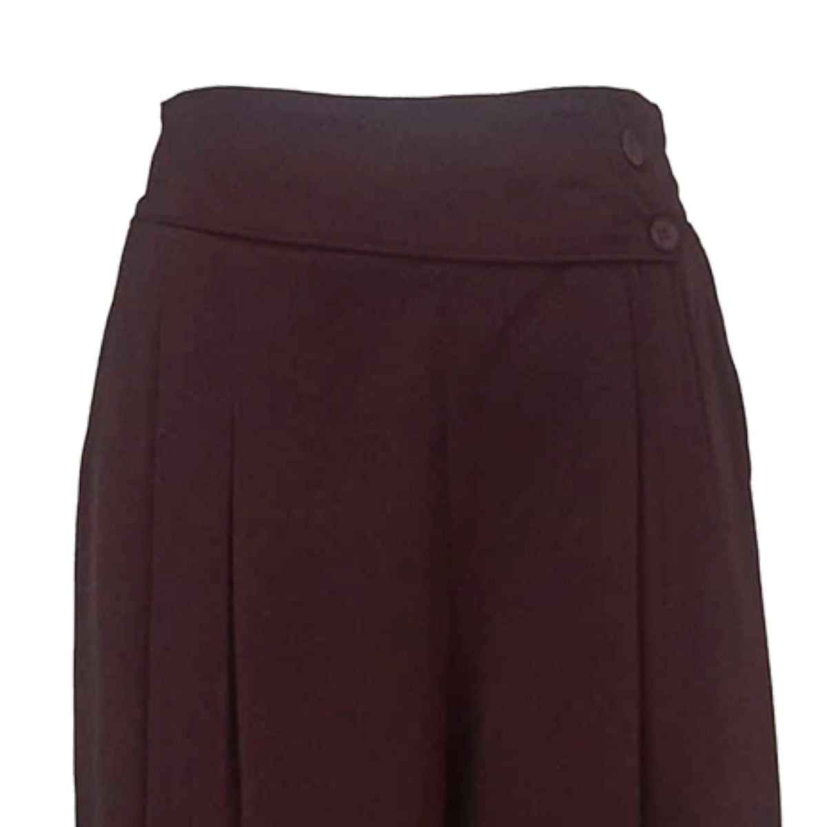 Elegant Comfort Trousers Side Tab Waist with Pleats