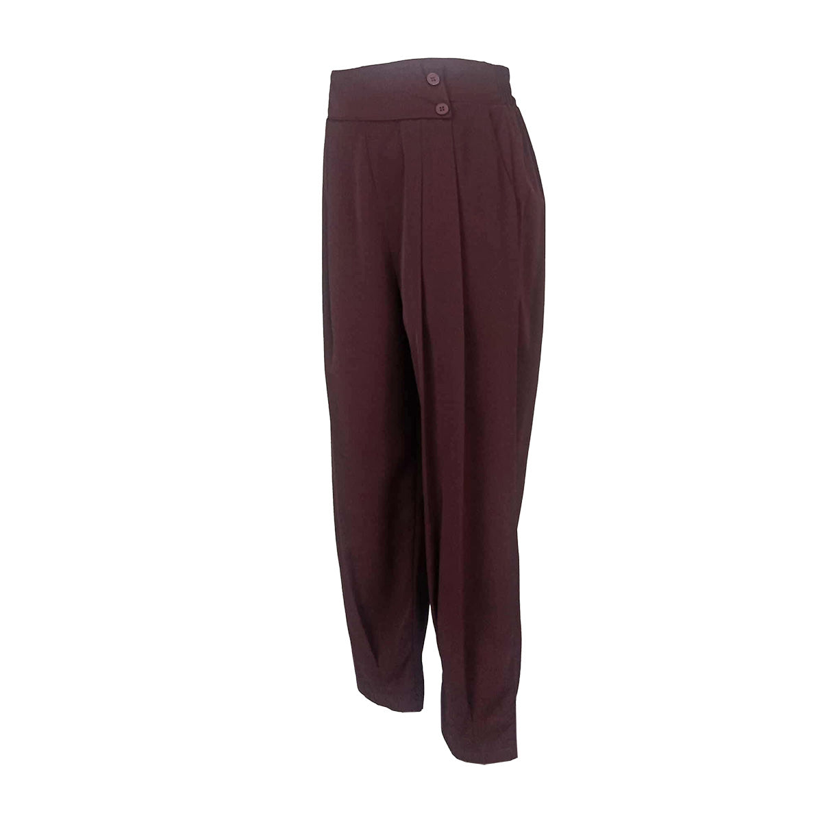 Elegant Comfort Trousers Side Tab Waist with Pleats