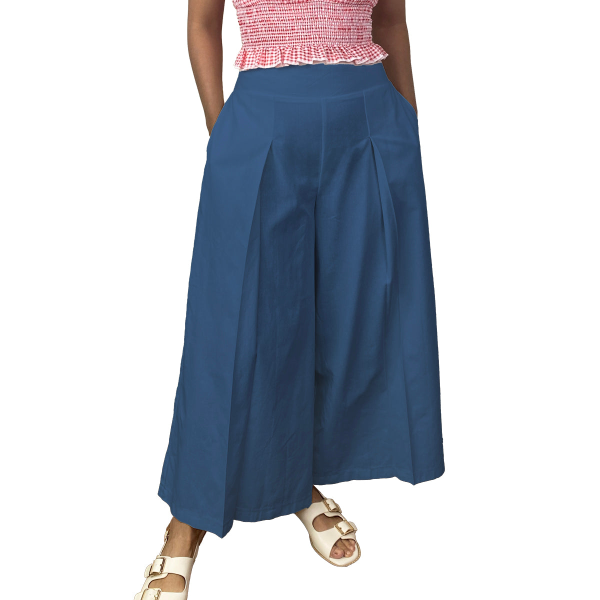 Nicole Waisted Pants Wide Leg