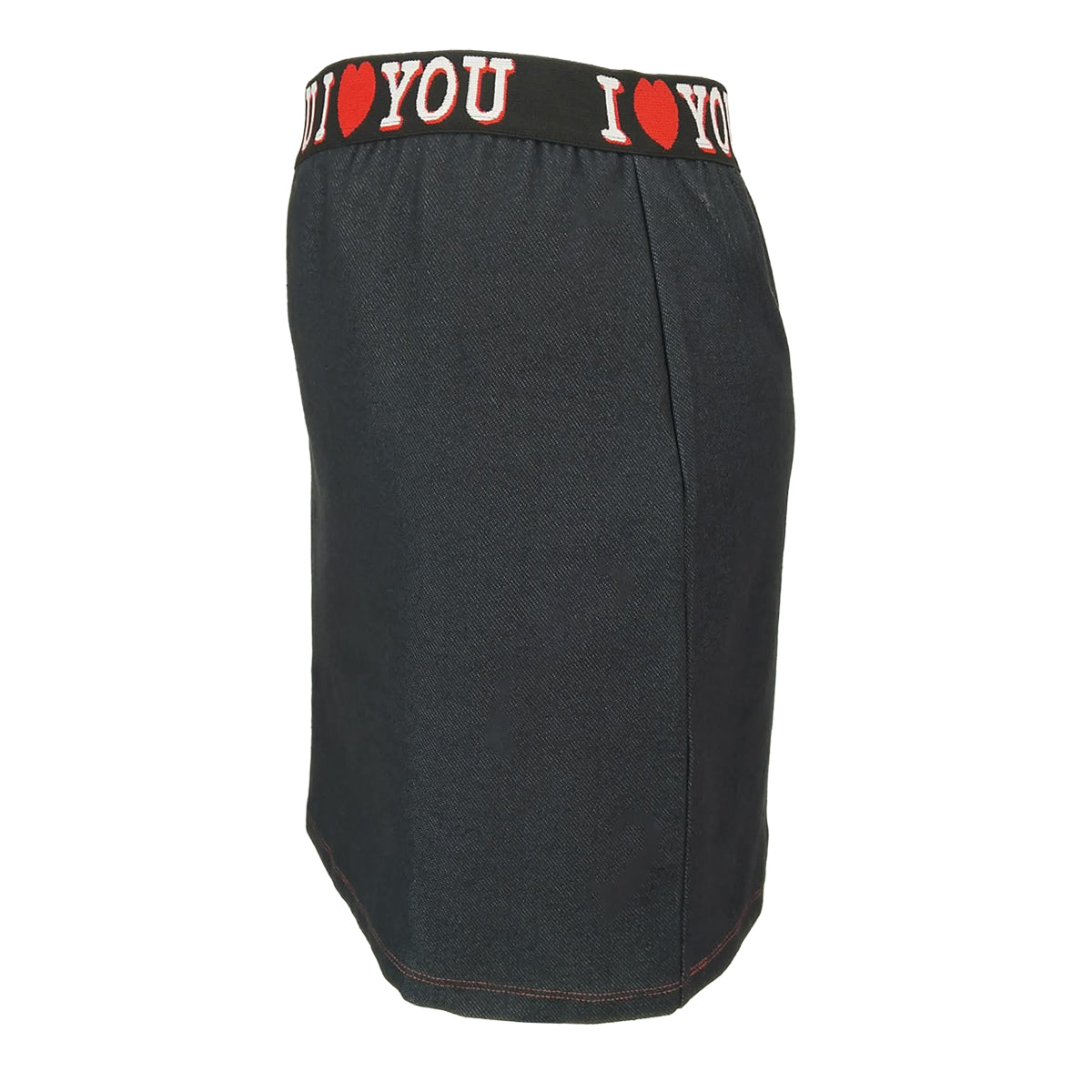 Red Heart Denim Pencil Skirt